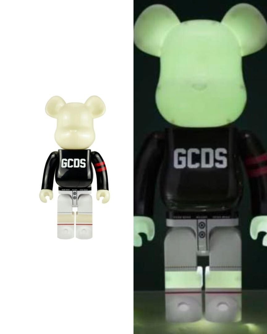 GCDS 1000% Bearbrick Medicom GID Glow in the dark BE@RBRICK