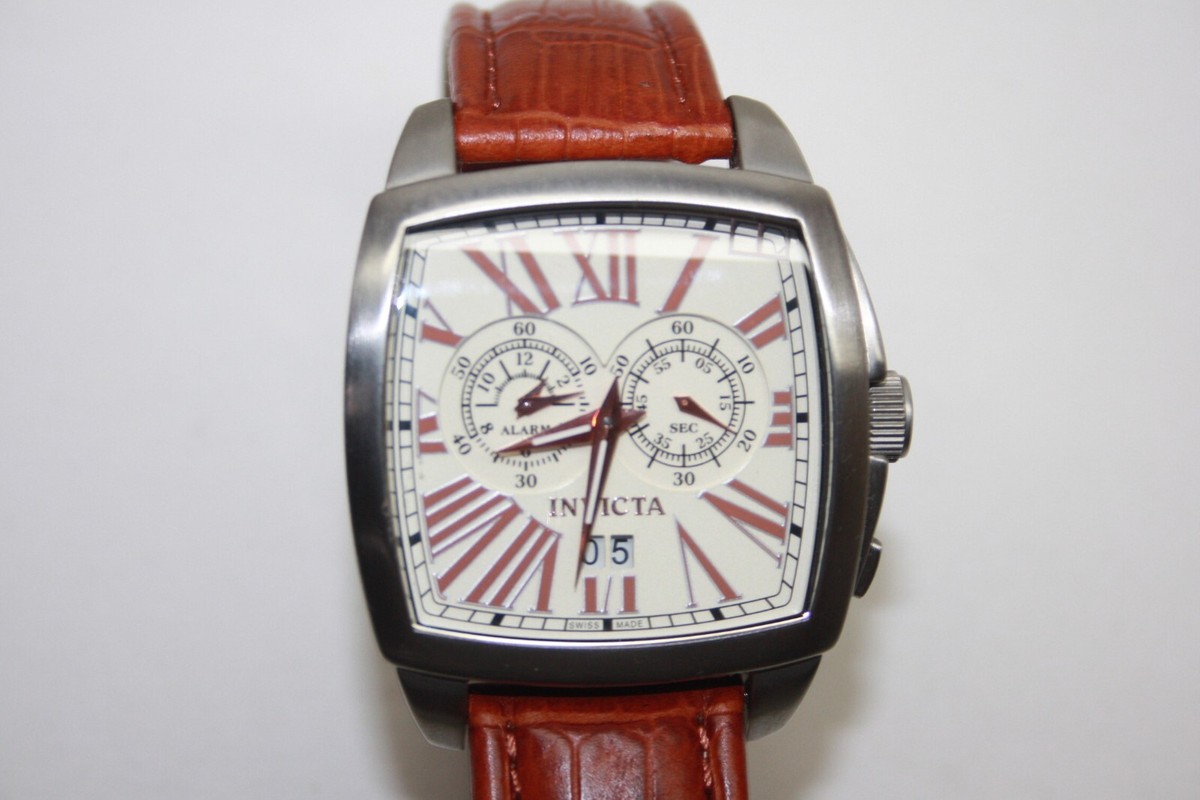 HTF Invicta Vintage Collection Diplomat Alarm 46mm Quartz Watch