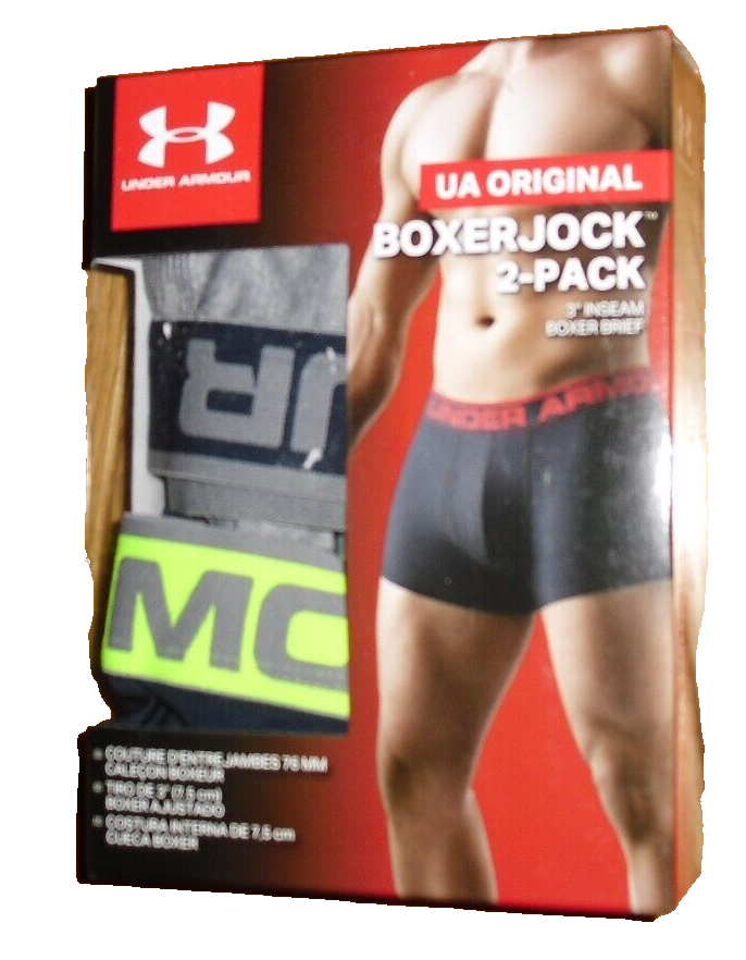 NEW!! Under Armour Original Boxerjock Underwear Pack 3” Boxer