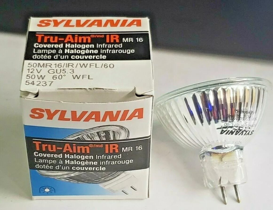 Sylvania 50MR16 IR WFL60 C 12V 50W Wide Flood 60d FNV MR16 54237