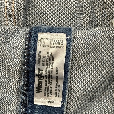 Wrangler 13MWZ Jeans Men's 36x30 Blue Cowboy Rodeo Farmer Pioneer