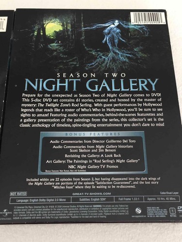 Lot Night Gallery The Complete First & Second Season DVD 2004 (8 Disc) MINT P312 - Picture 6 of 6