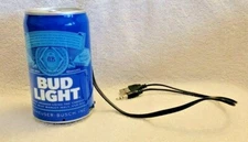 Bud Light Portable Bluetooth Wireless Rechargeable Can Speaker Pre Owned WORKS