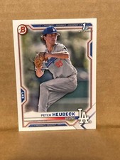 Peter Heubeck 2021 Bowman Draft Paper Lot of 20 Cards BD-146 Dodgers