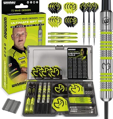 Winmau Michael Van Gerwen MvG Gift Sets - 50 Piece Darts Medium, Steel Tip | eBay Winmau Michael Van Gerwen MvG Gift Sets - 50 Piece Darts Medium, Steel Tip | eBay