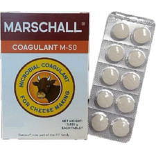 Cuajo Coagulante Marschall 10 Pastillas Tabletas Para Hacer Queso Rennet Tablets