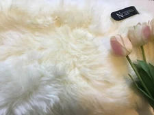 Natures Collection New Zealand Sheepskin wool Pillow Cover Linen 24" x 24" New