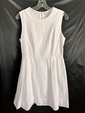 GAP A-Line White Cotton Sleeveless Knee- Length Women's Summer Dress Size 6
