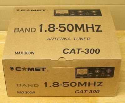 COMET CAT-300 Antenna Tuner 1.8-50MHz 300W Input Impedance 50Ω New