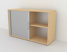 Rollladenschrank Klassik 120x40x74,8 cm 2 OH Querrollladenschrank Aktenschrank