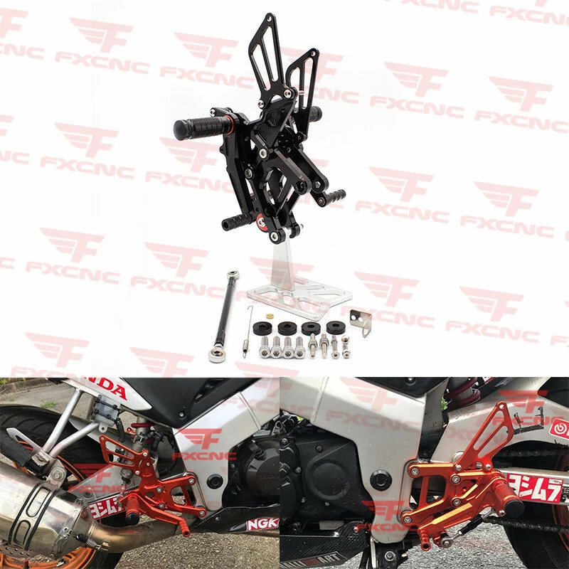 Juego de clavijas traseras CNC para Honda CBR125R 2011-2023 reposapiés pedales Foto 2 de 4