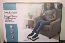 Health Touch Brookstone Shiatsu Foot Massager W Heat - B-FMS-110HJ-2