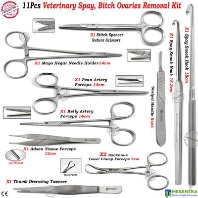 Animal Spay Pack Cat Bitch Neutering Oral Surgery Ovaries Removal Kit Veterinary Ebay Animal Spay Pack Cat Bitch Neutering Oral Surgery Ovaries Removal Kit Veterinary Ebay