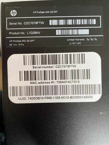 HP ProDesk 600 G2 SFF Desktop PC inkl. Tastatur und Maus - Bild 5 von 7