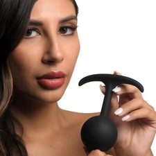 Silicone Weighted Anal Probe Extra Large Anus Trainer Buttplug Backdoor Sex Toy