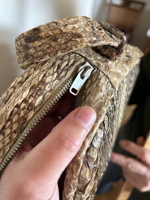 Genuine python purse/bag. Unique custom made genu… - image 13