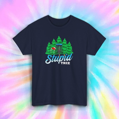 Stupid Tree Disc Golf T-Shirt Funny Frisbee Golf Player Gift S-5XL - Picture 9 of 12