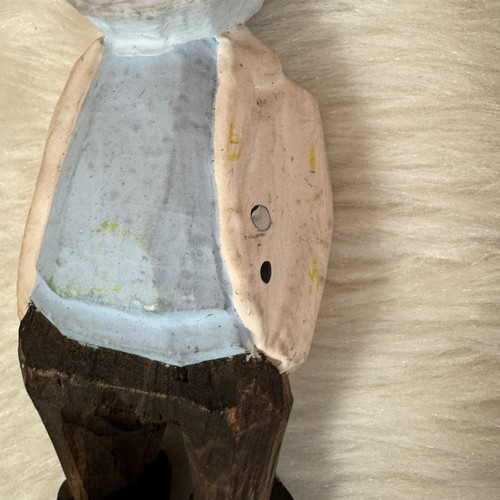 Lot 3 Vintage Hand Carved Wooden Sailor Captain Fisherman Pirate Folk Art Figure - Picture 4 of 5