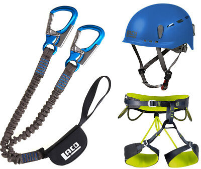 Klettersteigset LACD Pro + Gurt Camp Energy + Helm Protector 2.0 blue 