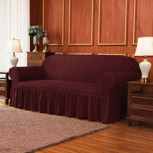 Subrtex Slipcover Sofa Chair Couch Cover Protector Stretch Skirt Furniture Soft - Picture 64 of 126