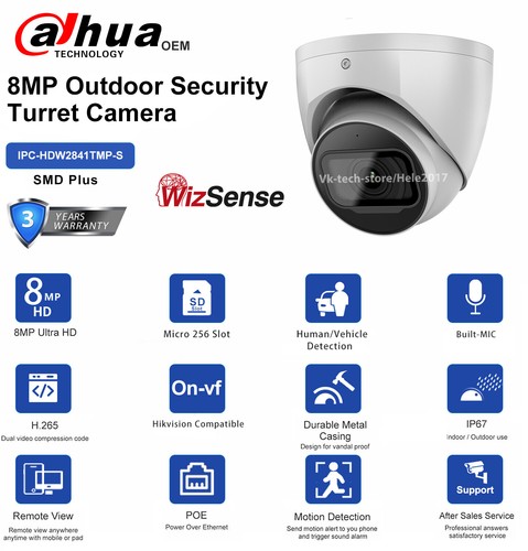 alhua OEM 4K 4ch CCTV System 8MP IP Camera IR WizSense Startlight 4POE NVR Lot - Picture 3 of 24