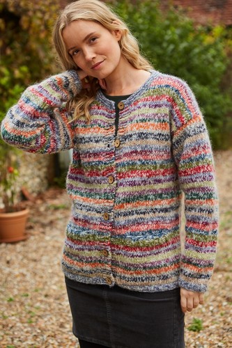 Pachamama Hand Knitted 100% Wool Jumper Cardigan - Coroico - BNWT - Picture 6 of 8