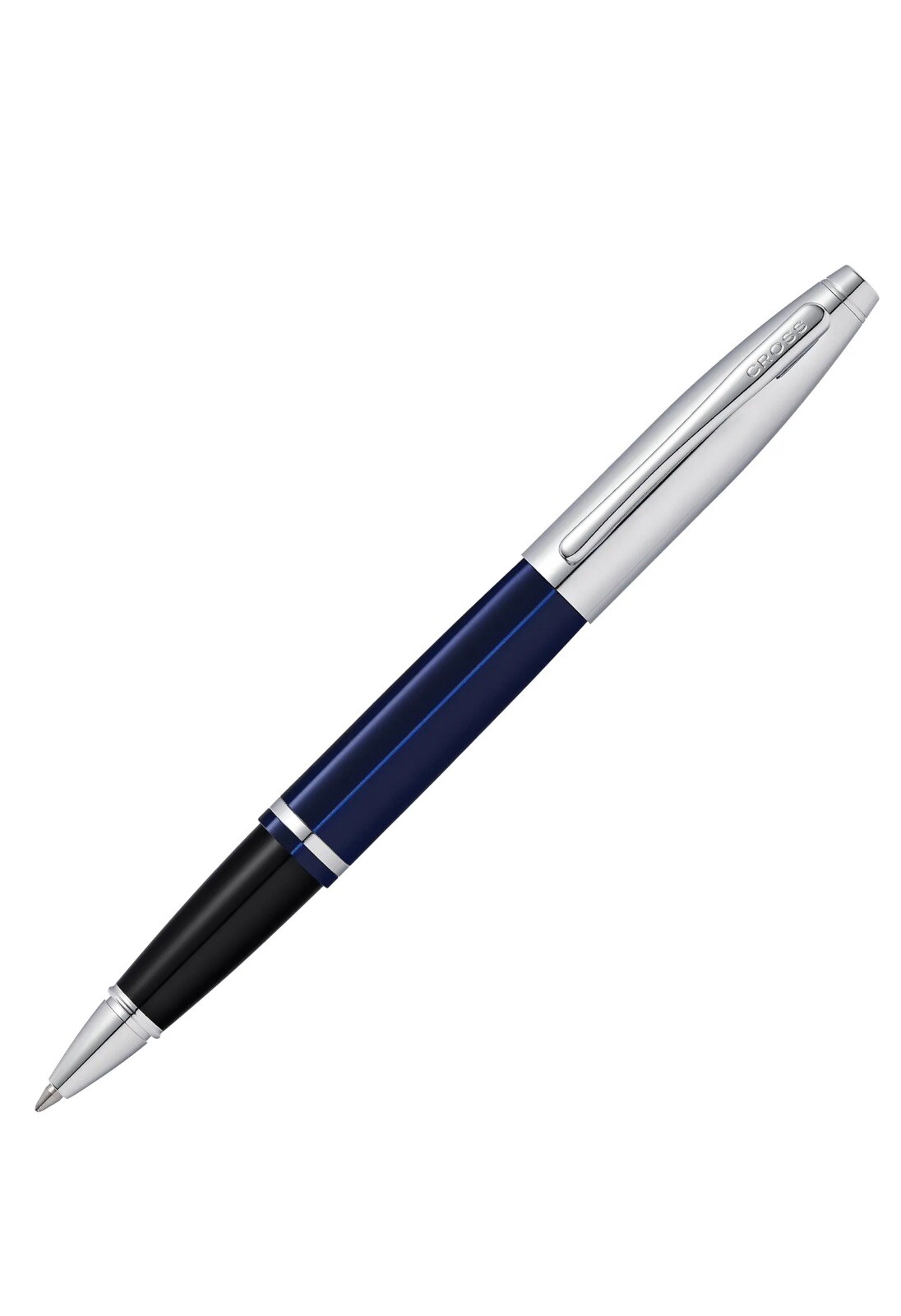 Cross Calais Chrome Blue Lacquer Selectip Rollerball Pen- NEW AT0115-3