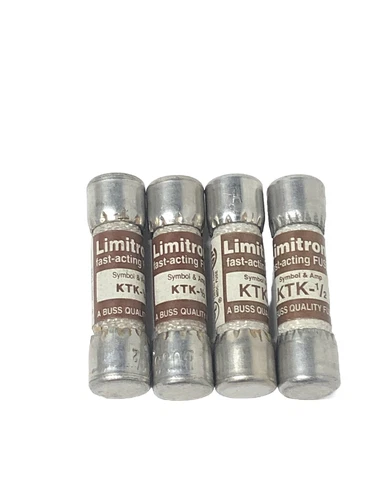Bussmann Limitron KTK-1/2 Fast Acting Fuse - Lot of 4
