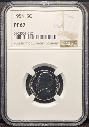 1954 Jefferson Nickel NGC Proof 67