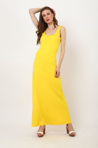 Casual Maxi Dress Yellow - Small to 3XL