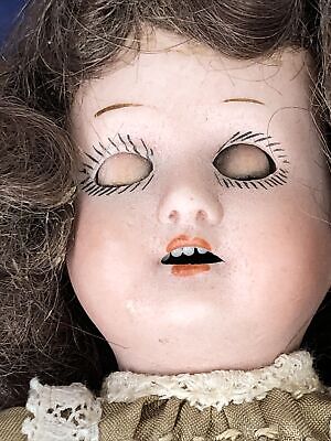 21.5” Antique Germany Bisque Doll B. 3. Brown Sleep Eyes, Compo BJ Body #L