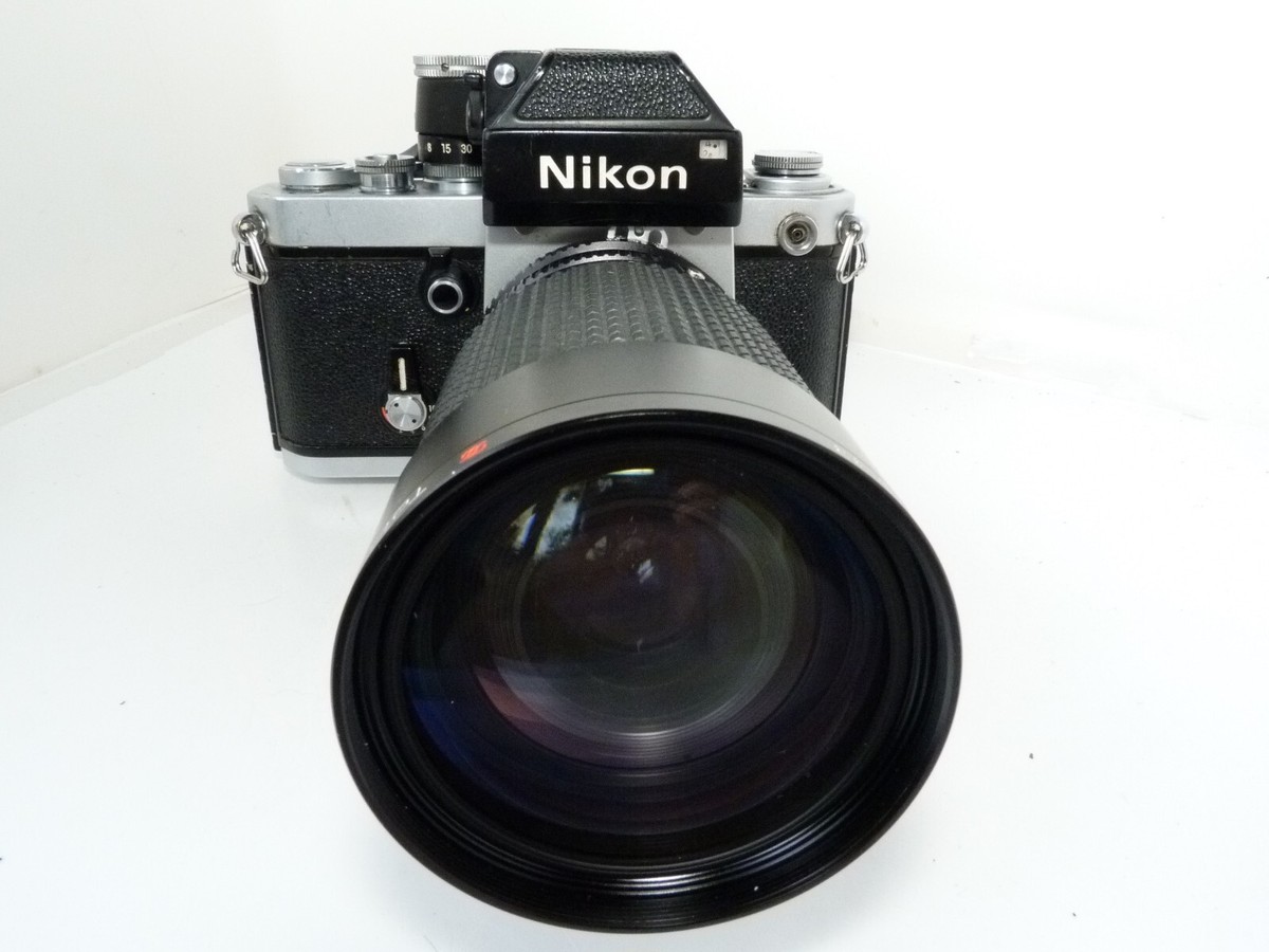 VINTAGE Nikon F2 Photomic Chr. SLR F. Cam. TOKINA AT-X 35-200/3.5