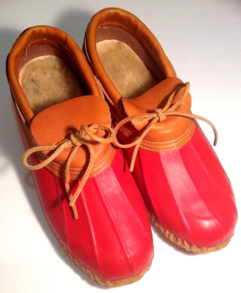 Red Duck Boots Shoes Galoshes EUC! | eBay
