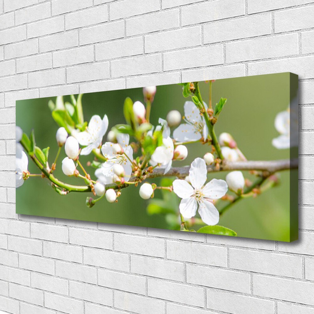 Tableau fleur 125x50 cm impression sur toile florale moderne pour salon