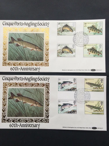 GB-FDC's (2) 26th January 1983-GUTTER PAIRS