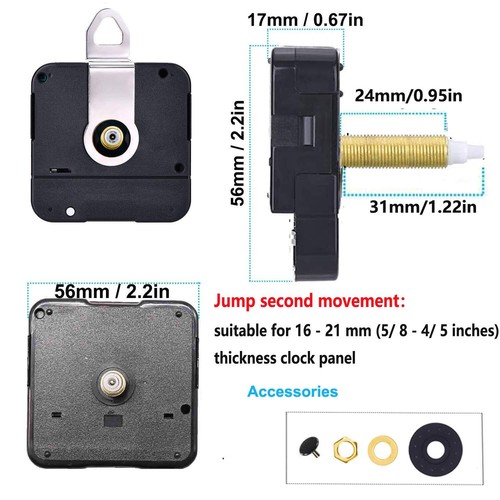 3 Pair Hands Quartz Motor Wall Clock Movements Mechanism Battery Operated Diy Re - Picture 2 of 6