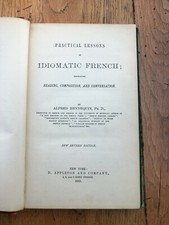 practical lessons in idiomatic french !  frederick burr opper  library plate