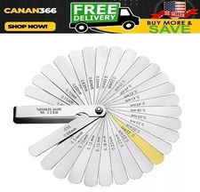 Universal Feeler Gauge Set Stainless Steel Thickness Gauge 32 Blades