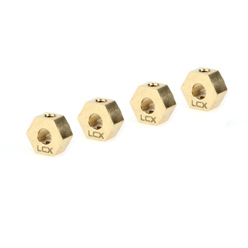 LCX Brass Hex Wheel Hex Adapter Set 4.7g/PCS Upgrades Parts for Axial RBX10 AXP8 - Picture 2 of 5