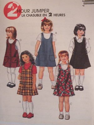 Sweet//Easy OOP McCALLS 9539 Girls Express Yourself Jumpers PATTERN 2-3-4-5-6 UC
