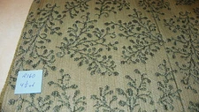 Green Vine Print Chenille Upholstery Fabric 1 Yard  R160
