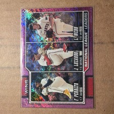 Topps Series 1 Peralta Luzardo Webb Wins Leaders Pink Holo Foil 2026 #117