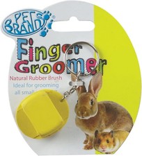 Petsentials Small Animal Finger Groomer | Soft Pet Brush for Guinea Pigs Hamste