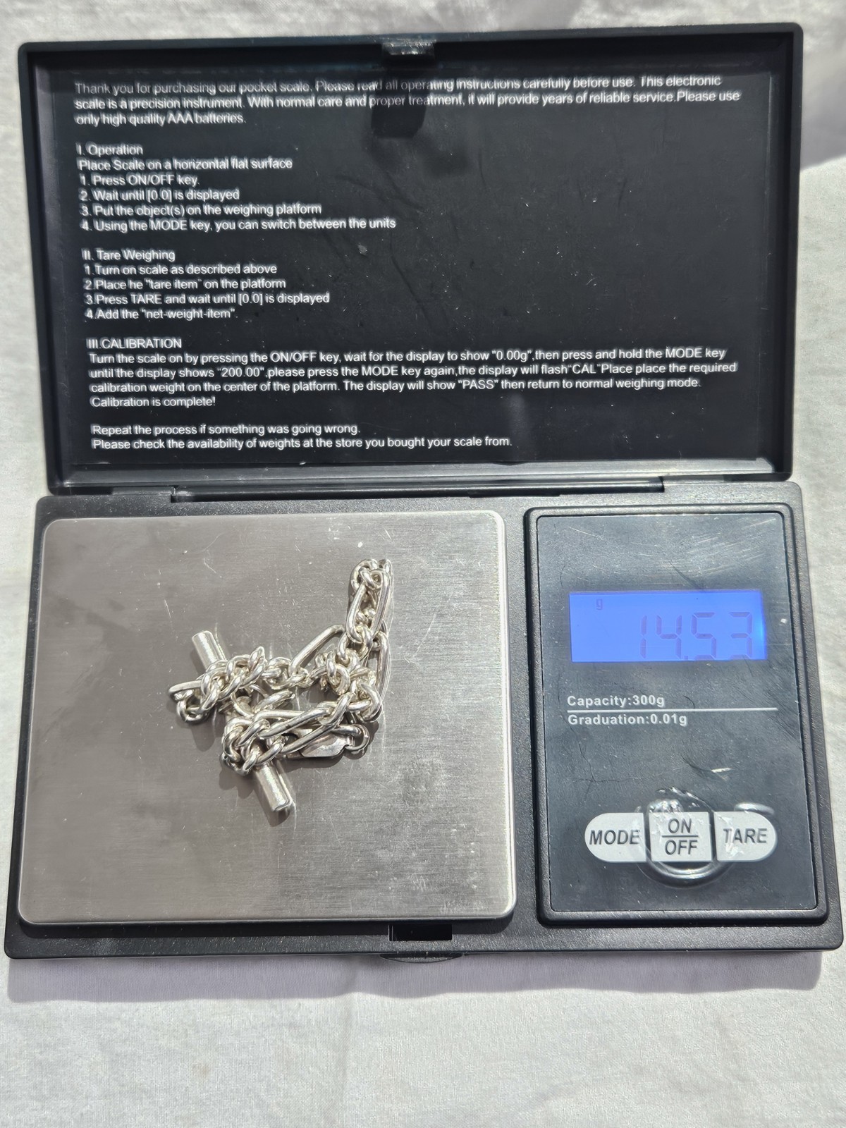 Pocket Watch Albert Chain. Solid Silver. - image 8