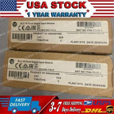 New Factory Sealed AB 1746-ITV16 SER C SLC 16 POINT DIGITAL INPUT MODULE