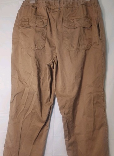 Scandia Woods Mens Brown Pants 40S Elastic Waist - Picture 6 of 6