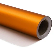 Matte Metallic Orange Wrapping Paper, 30X32.8 Ft, 81.5 Sq Ft Roll, Orange