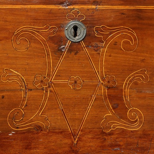 Ribalta Antica Noce Cassetti Decorazioni Intarsi Italia XVIII Secolo Originale - Foto 9 di 16