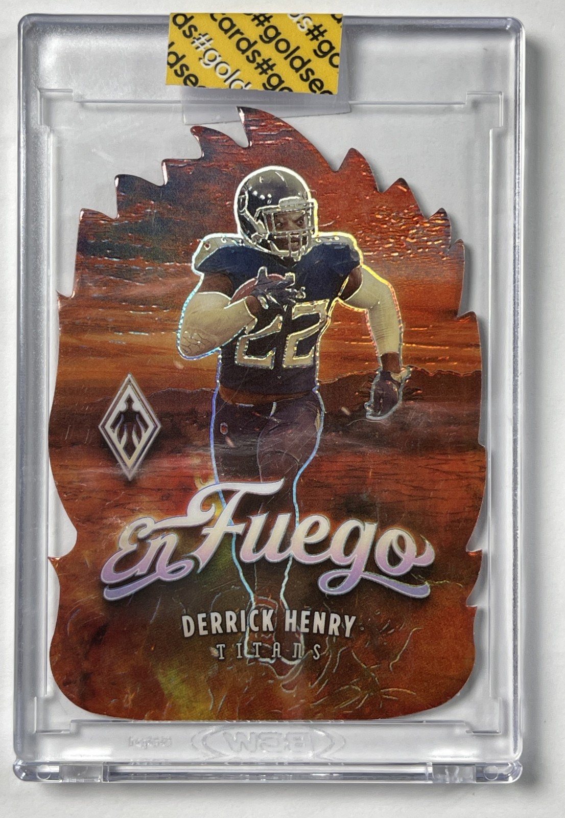 DERRICK HENRY 2021 PANINI PHOENIX #EF-25 EN FUEGO TITANS