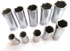 Sk S-k Tools 10 Piece Deep Sae Socket Set 38 Drive. 6 Point. 38 To 1516